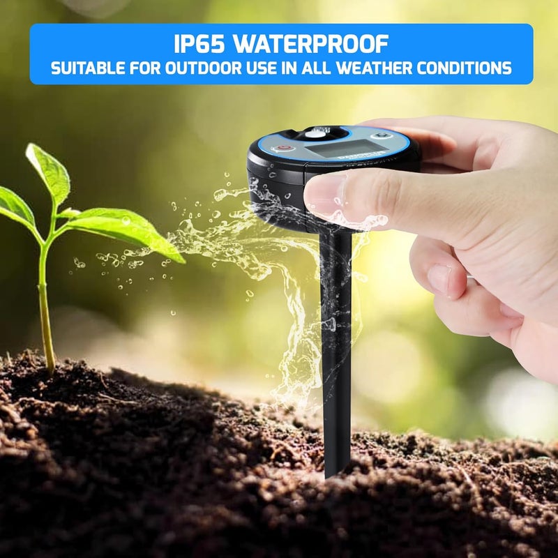 DANOPLUS PAR Meter 2 in 1 PAR DLI Meter with Data Logging, Record and Export 5 Years of Data, 400-700nm PPFD Meter Sunlight Meter Measure PPFD and DLI (Daily Light Integral), Light Measurement Tool for Plants - Image 4